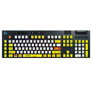 适用于罗技G813 G913 G915 TKL键盘贴纸按键贴膜机械键帽改色卡通个性定制订做女生可爱防油透明磨砂防胞浆