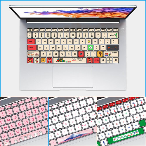 适用荣耀MagicBook 14/V14/X14/15/X15/16/X16 Pro 2023款Z3 2022款笔记本电脑键盘贴纸按键贴卡通女生可爱