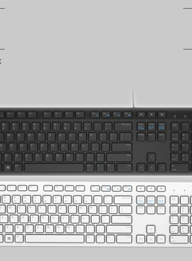 Dell戴尔KB216 km636键盘保护贴膜台式机灵越3910成就3710有线无线蓝牙办公键盘防尘罩按键防水套垫