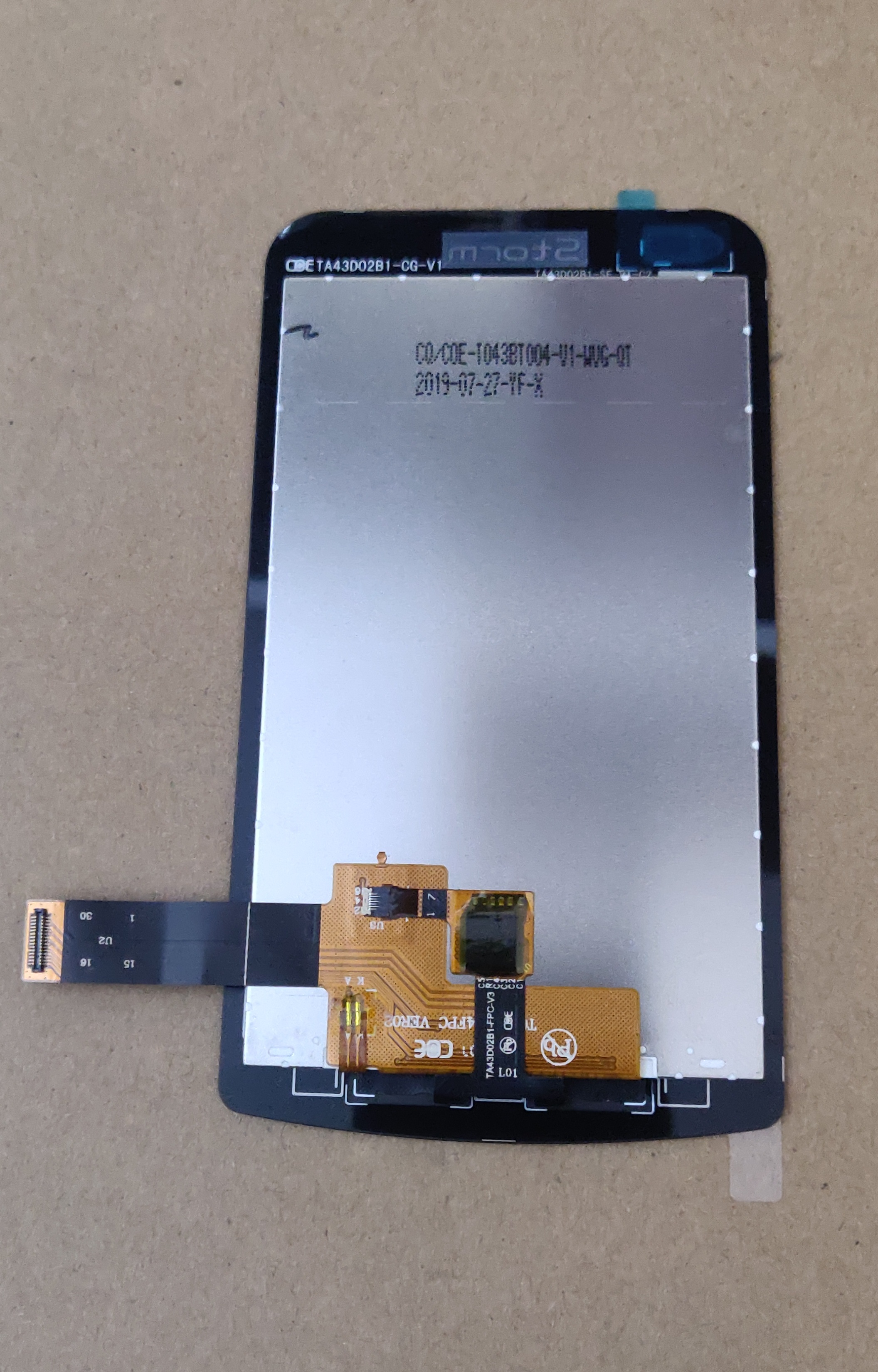 Storm TA43D02B1-FPC-V3触摸屏COE-T43BT004-V1-WVG-QT屏幕总成