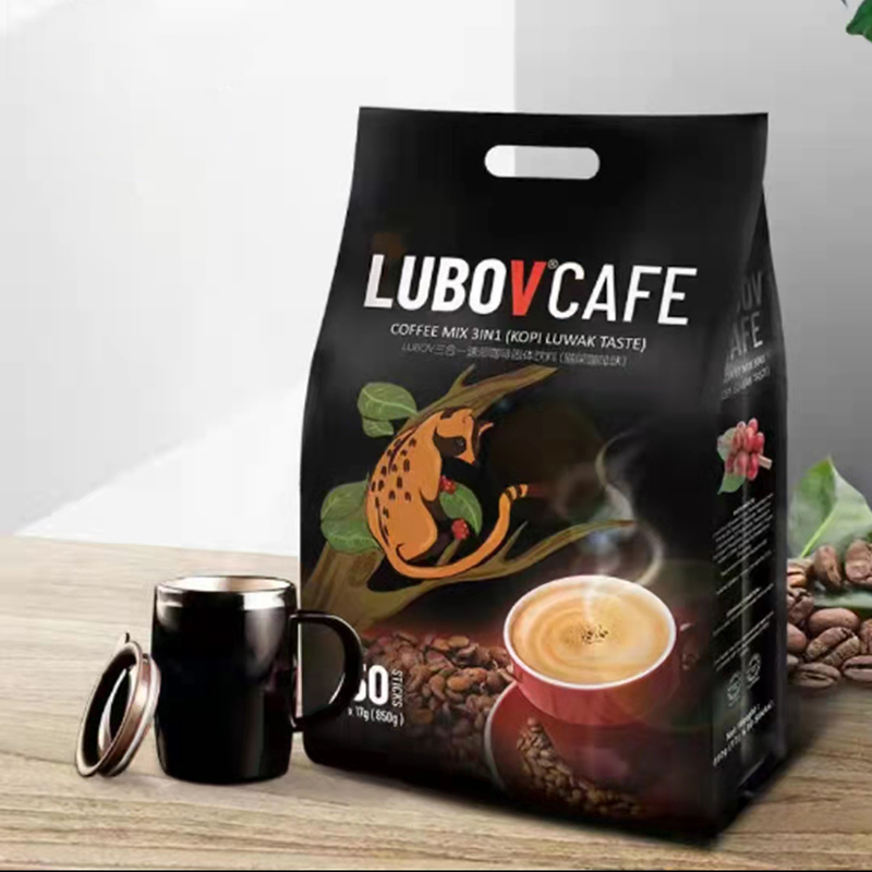 琉鲍菲俄罗斯咖啡马来西亚二合一