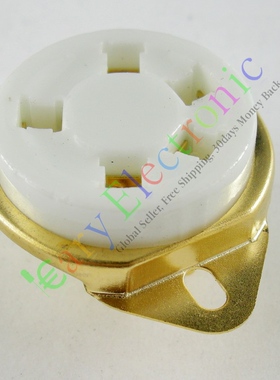 全新GZC5-2-G陶瓷五脚电子管镀金管座适FU-7 807 FD422 WE272A等