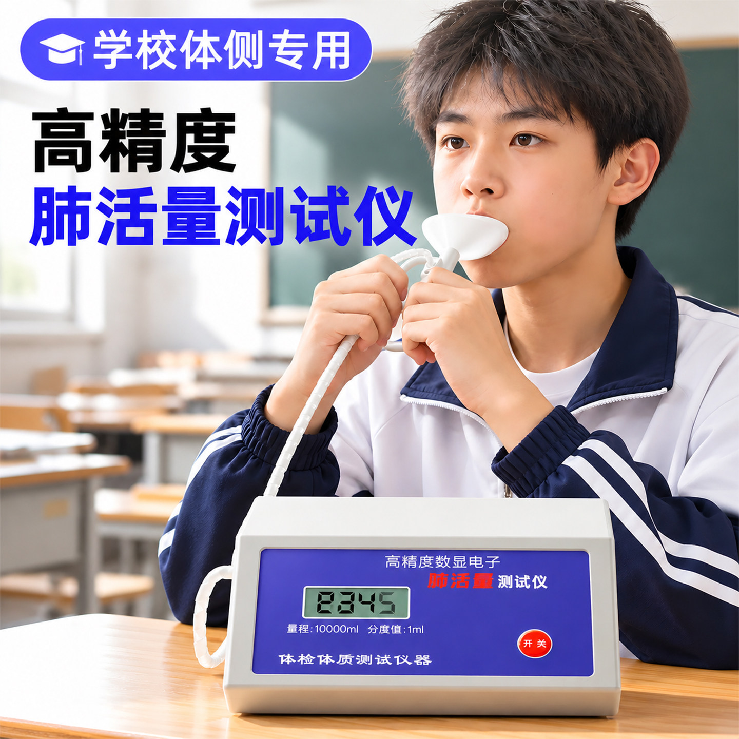 中考体测专用电子肺活量测试仪