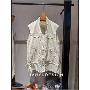 极简风百搭气质无袖 26早春新款 马甲女 韩钰DESIGN