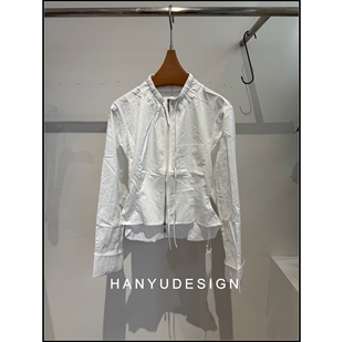 设计感立领拉链短外套女 26早春新款 韩钰DESIGN