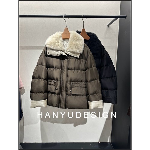 韩钰DESIGN简约纯色羽绒服