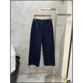 女 百搭高腰显瘦直筒牛仔裤 韩钰DESIGN 设计感纯棉时尚