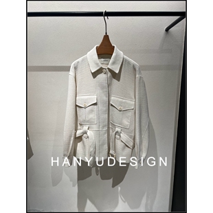 气质百搭小香风翻领短外套女 26早春新款 韩钰DESIGN