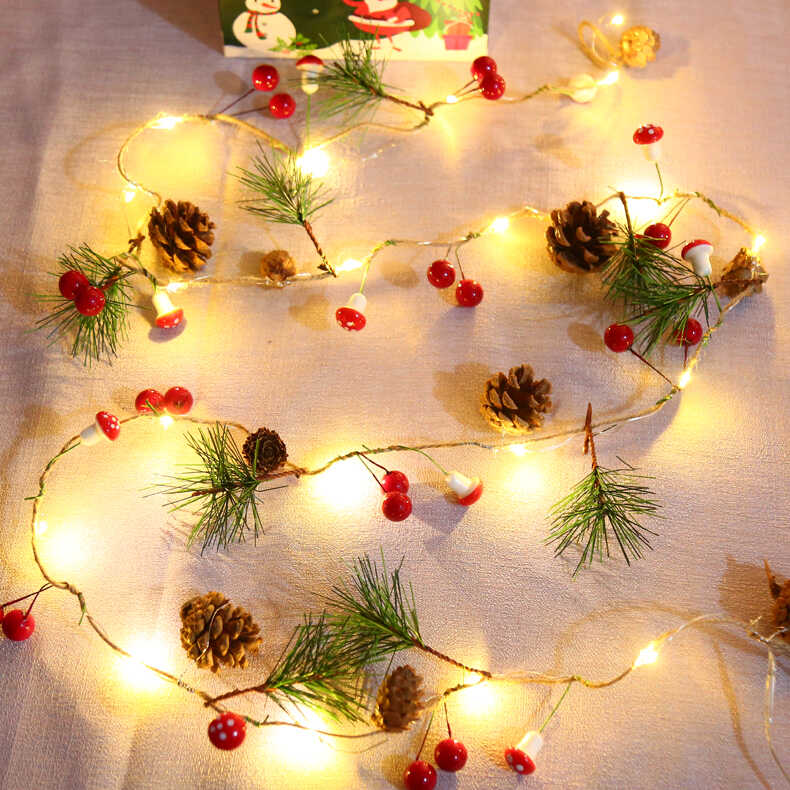 圣诞节装饰品节日装扮橱窗挂饰场景布置圣诞树小饰品创意彩灯挂件