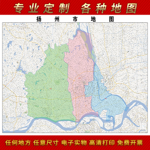 2025年扬州市地图贴图办公室街道墙壁贴超大装饰画定制街道