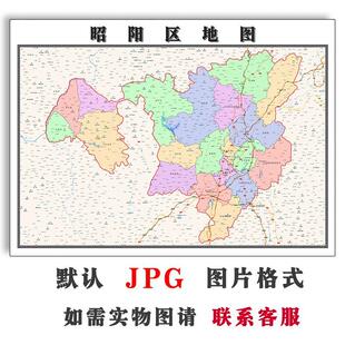 昭阳区地图街道订制云南省昭通市JPG素材电子版高清素材图片交通