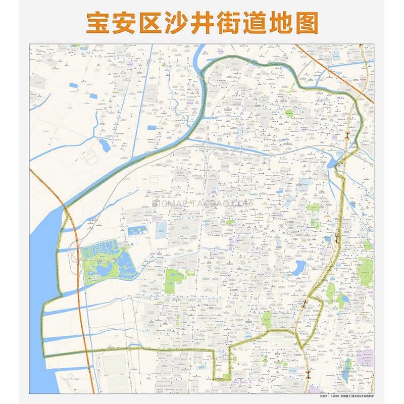 深圳市宝安区沙井街道地图 2025路线定制城市交通区域划分贴图
