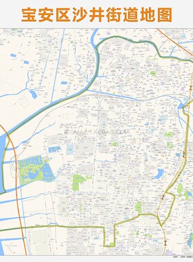 深圳市宝安区沙井街道地图 2025路线定制城市交通区域划分贴图