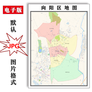 向阳区地图定制黑龙江省佳木斯市JPG格式电子版高清图片年街道