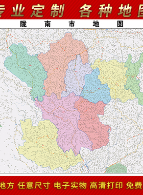 2025年陇南市地图贴图办公室街道墙壁贴超大装饰画定制卫星