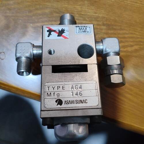议价AG4 146 高压控制阀 25MPa ASAHI SUNAC工业涂装配件维修