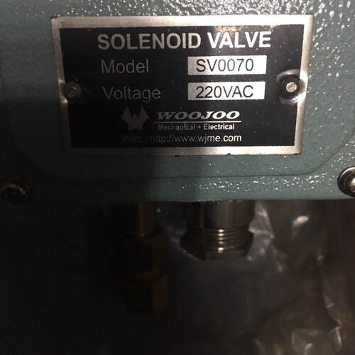 议价SV0070 电磁阀 220VAC IP66 WOOJOO 工业控制阀维修