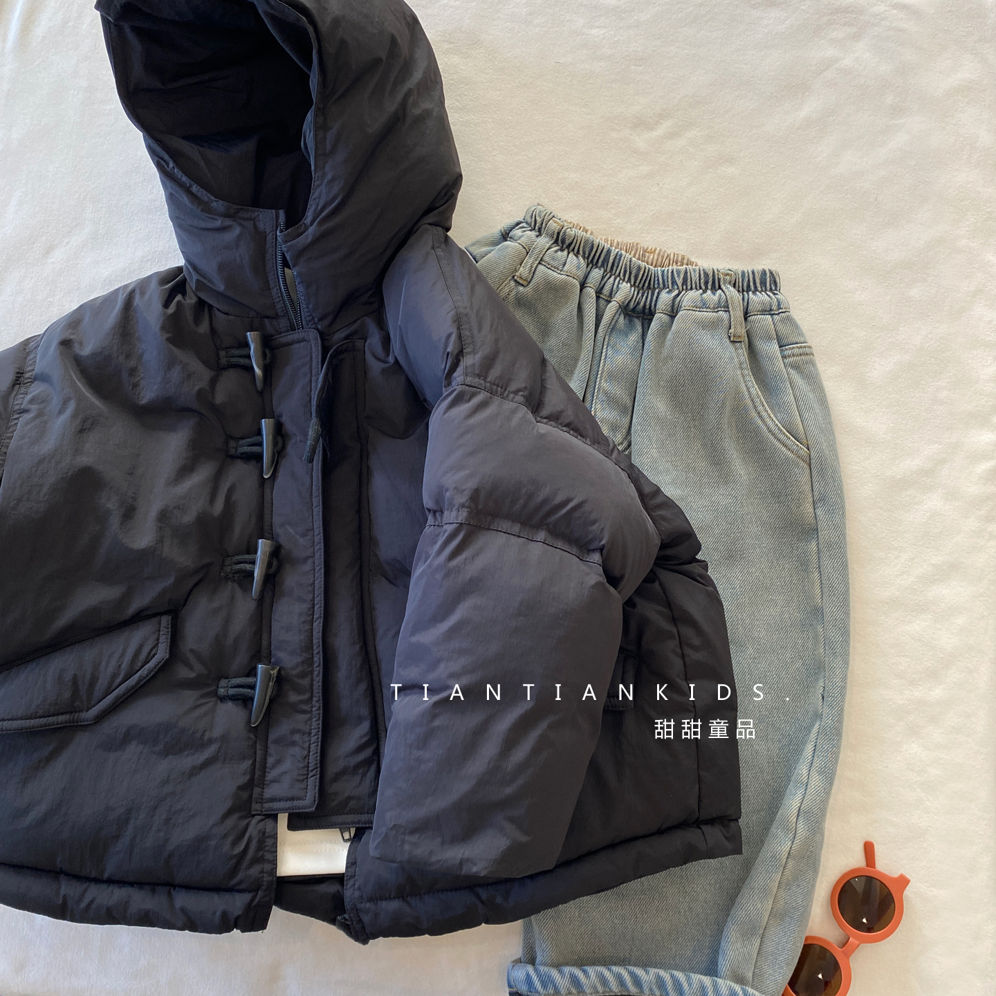 男童连帽面包服外套棉袄冬加厚