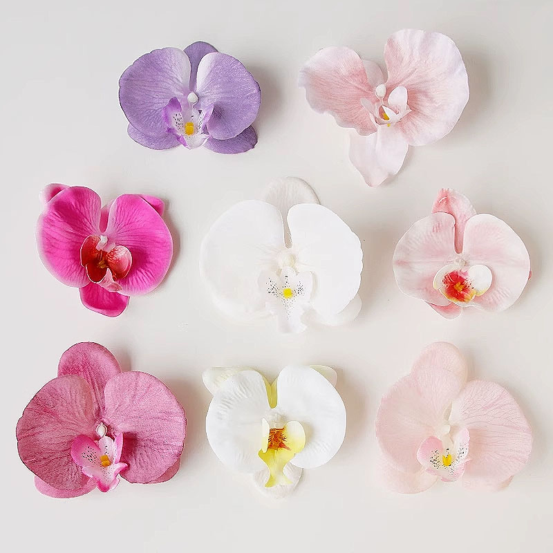 仿真花蝴蝶兰生日蛋糕装饰摆件女神节母亲节烘焙甜品简约唯美插件