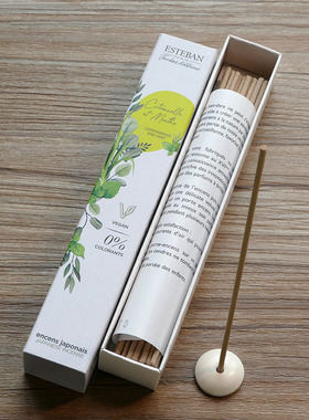 日本香堂ESTEBAN 柠檬草薄荷 熏香线香简装 夏季推荐自用