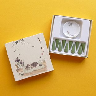 日本京都香彩堂 疗愈猫系列 锥香小礼盒 初夏/樱花/晚秋/冬雪之香