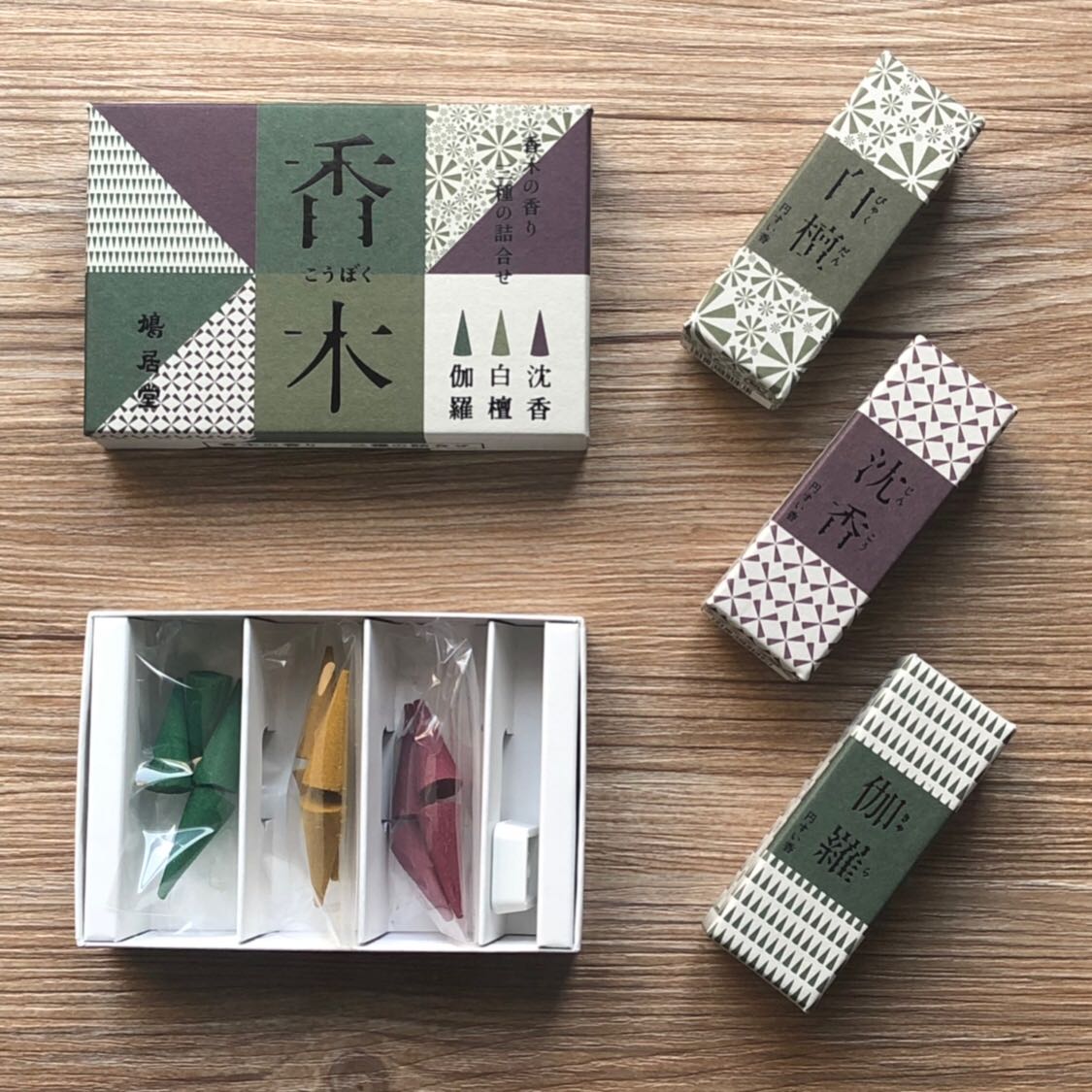 鸠居堂日本白檀沉香伽罗熏香塔香