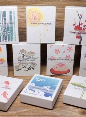 78折日本香彩堂 HANGA系列10根分装包【20味任选】7厘米短线香