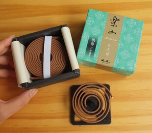 日本香堂 乐山系列 白玉兰 30盘 香薰香料盘香 包邮