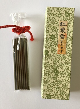 日本京都香彩堂 红叶香系列 【绿柳】 25根 7厘米 短线香