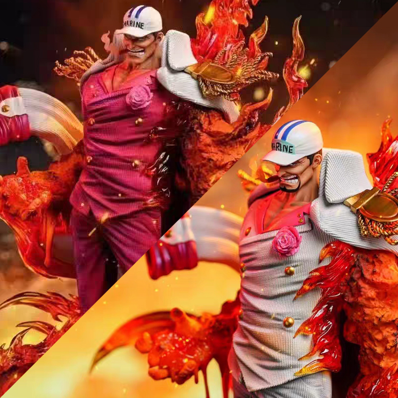 One Piece 动漫周边萨卡斯基LZ赤犬海军三大将手办二次元模型礼物