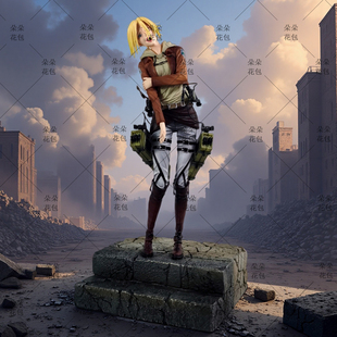 进击 全喷油GK手办潮玩 巨人动漫周边雕像摆件亚妮雷恩哈特全涂装