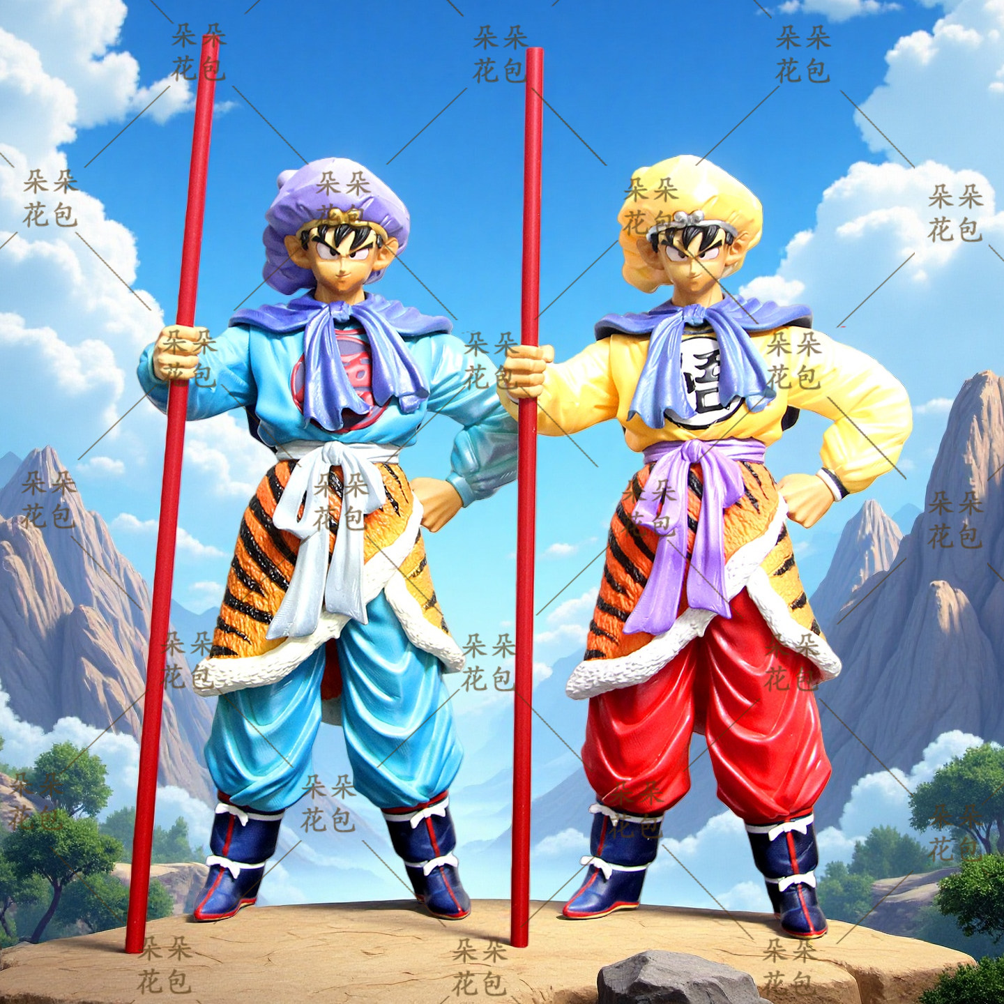 七龙珠二次元雕像摆件JG虎皮裙悟空潮玩手办动漫周边公仔模型礼物