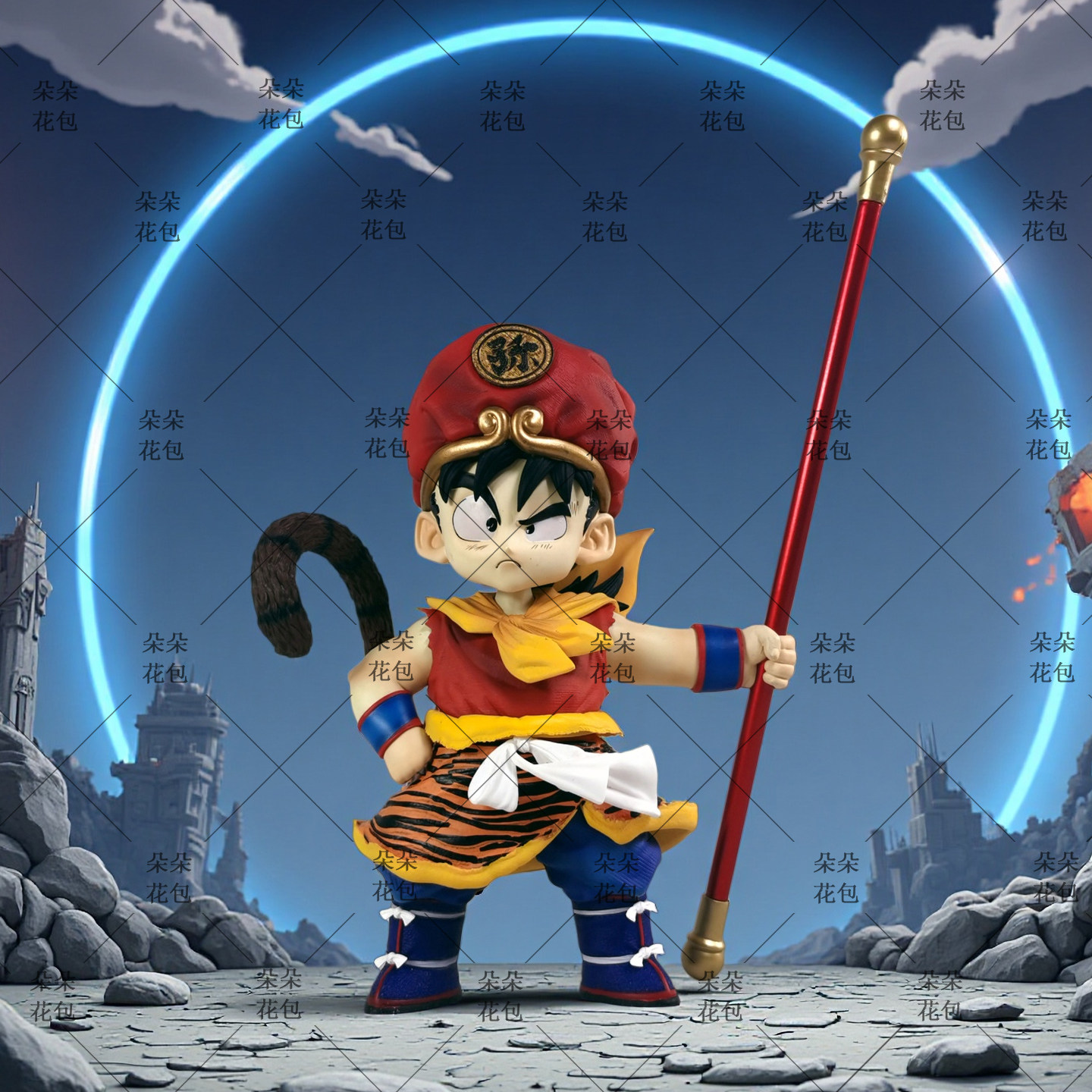 七龙珠动漫周边装饰桌搭摆件雕像VF虎皮悟饭GK手办二次元潮玩模型