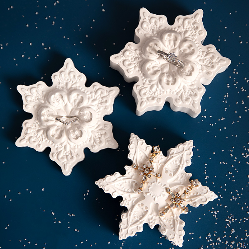 饰品拍照道具雪花摆件北欧珠宝
