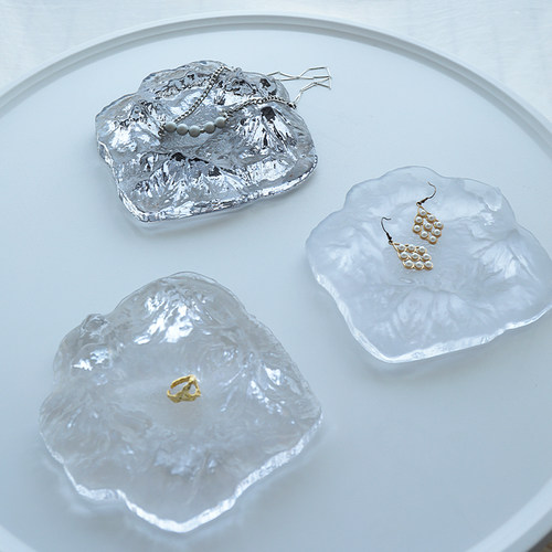磨砂透明首饰找展示陈列托盘