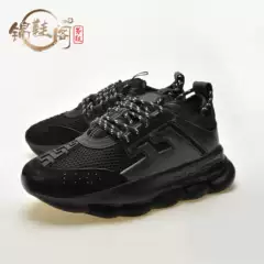 Couple Dad Shoes Thick-Soled Retro Pattern Trbottomyy ins Men's and Women's Sports Shoes Personalized Fashionable Casual Shoes Tu Shuji