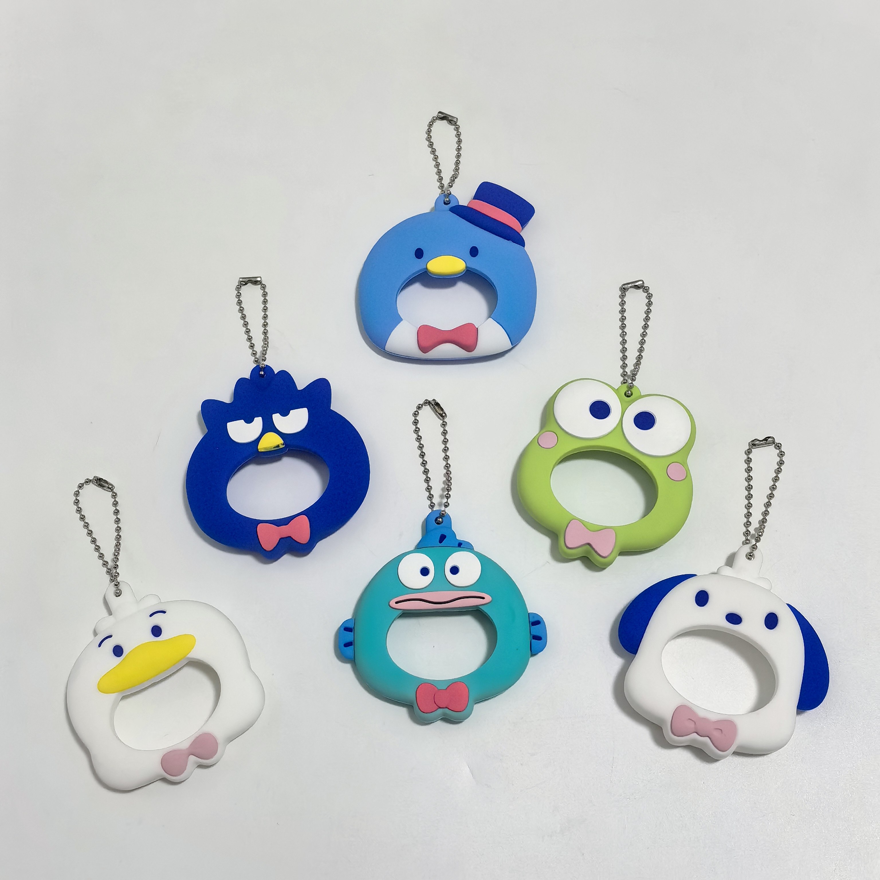 日单 可爱卡通三丽家企鹅丑鱼硅胶 挂饰,家居饰品,吊饰/挂饰,淘宝优惠券,粉丝福利购,淘宝优惠卷