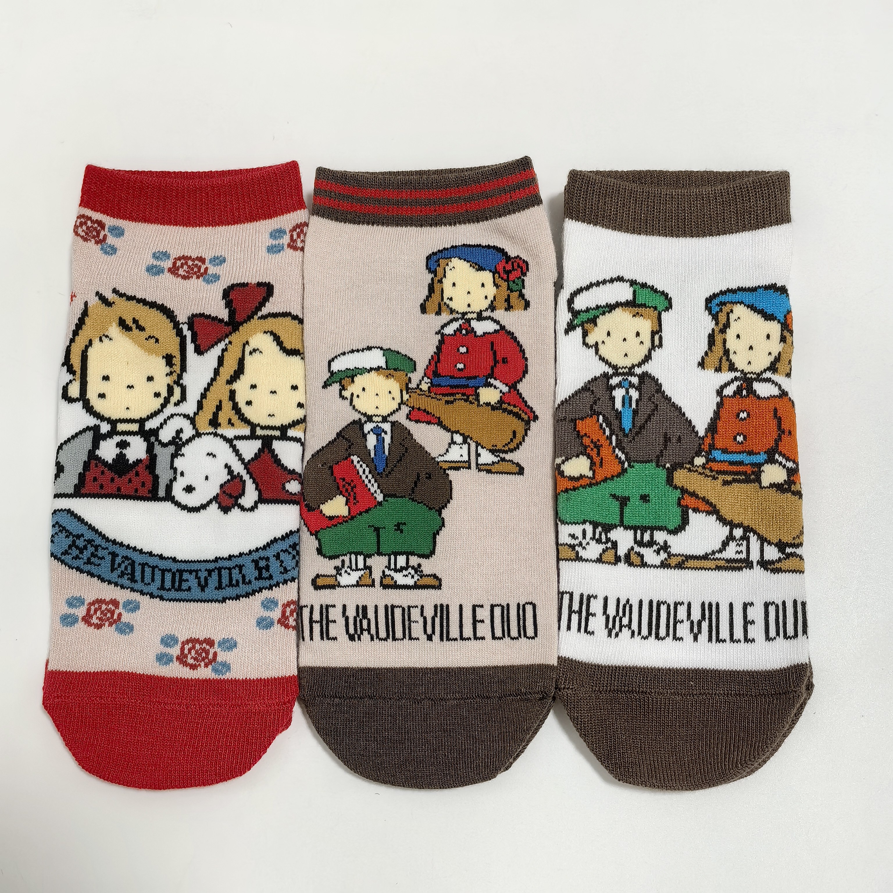 日单 可爱卡通艾迪艾美 成人袜子 短袜,女士内衣/男士内衣/家居服,短袜,淘宝优惠券,粉丝福利购,淘宝优惠卷