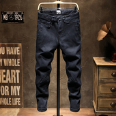 工装 春秋季 迷裤 子男韩版 男士 潮牌休闲运动小脚长裤 牛仔裤 潮流修身
