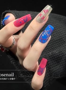 金克斯同款穿戴甲摇滚金属穿戴美甲爆爆甲片手工假指甲美甲449