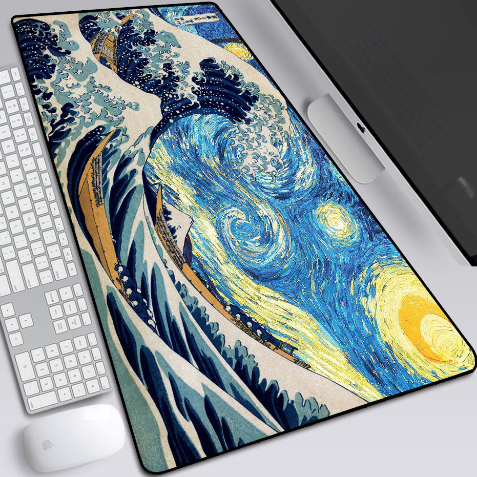 富岳三十六景神奈海浪桌垫鼠标垫