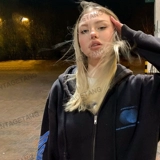 Ретро толстовка с капюшоном для отдыха, куртка с молнией, осенний кардиган, в американском стиле