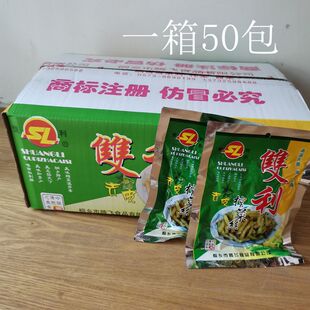 双利去皮榨菜丝 榨菜条 泡菜 酱菜整箱100g一箱50包