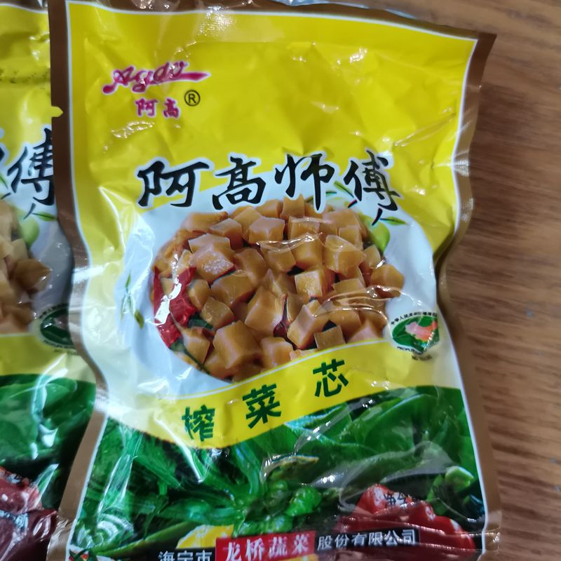 包邮阿高师傅牌 榨菜芯 榨菜心 60g/袋泡菜/酱菜/咸菜