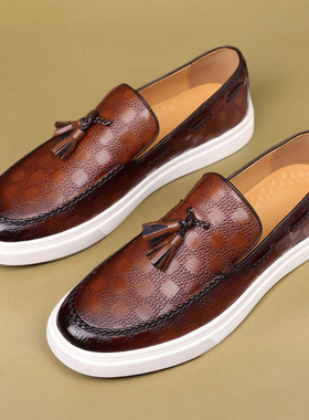 Breathable Penny Loafers for Summer Men Slip-On Casual Shoes
