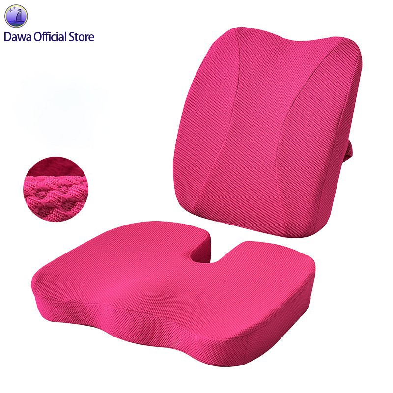 Ergonomic Seat Cushion Set Office Chair & Car Lumbar Support