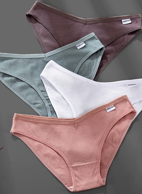 3PCS M-4XL Cotton Panties Female Underwear Sexy Women Briefs