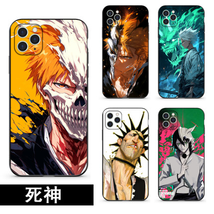 死神动漫周边手机壳适用苹果iphone17pro16xs红米note13k90华为p70小米17OPPO黑崎一护硅胶玻璃软壳