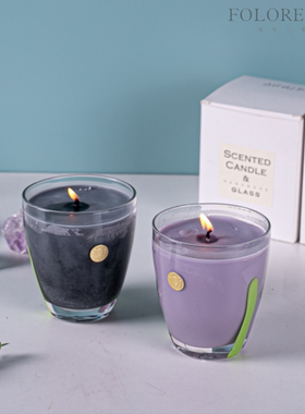 现代轻奢简约样板间香薰蜡烛软装饰品摆设卧室床头柜蜡烛香薰摆设