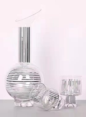 现代简约轻奢水晶酒具酒杯套装摆件样板间售楼处茶几创意酒器套装